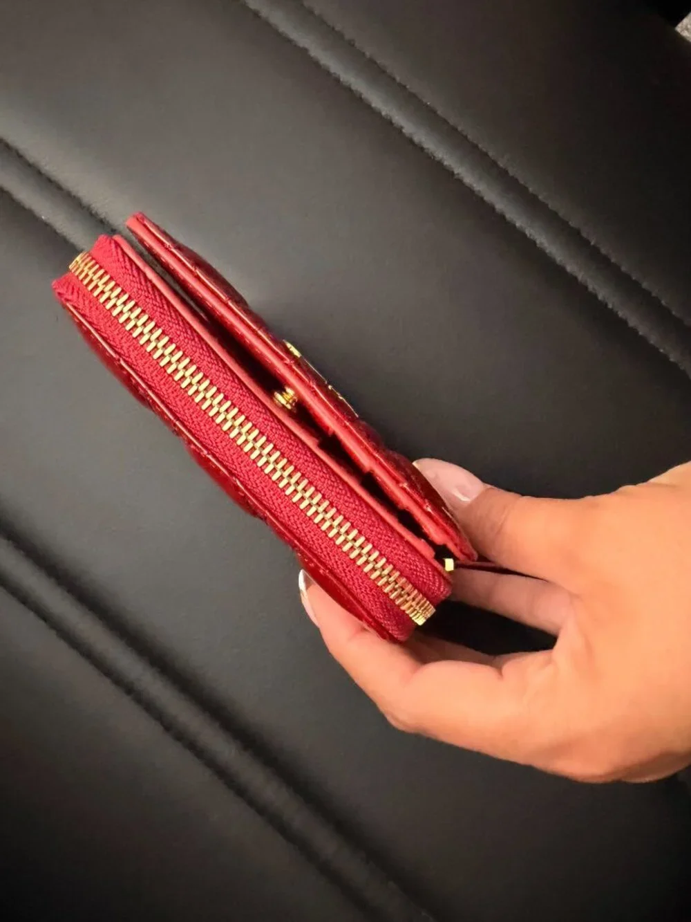 Dior Red Patent Leather Wallet